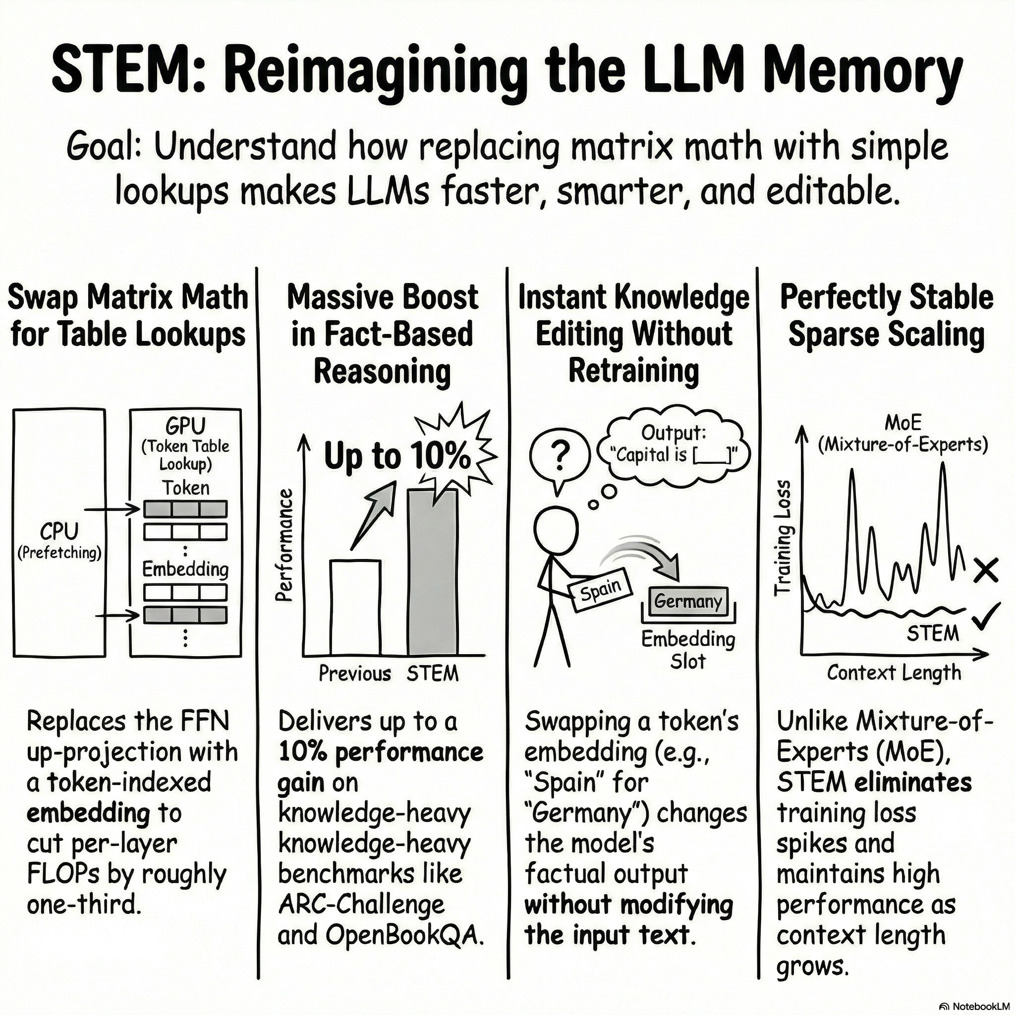 STEM: Scaling Transformers with Embedding Modules
