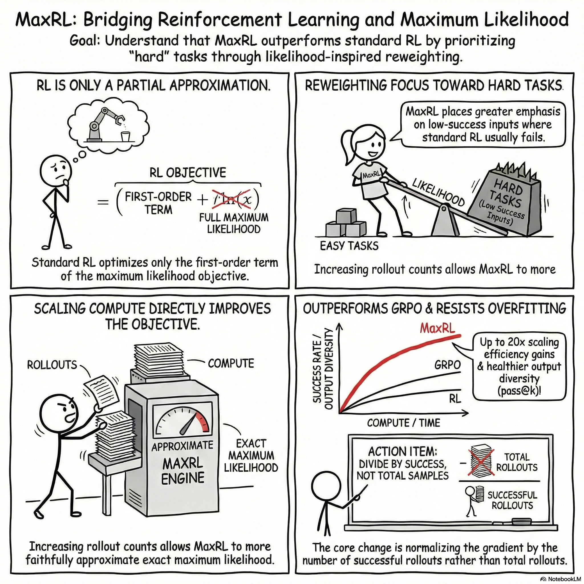 Maximum Likelihood Reinforcement Learning (MaxRL)