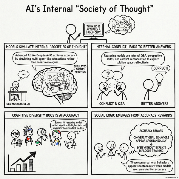 Reasoning Models Generate Societies of Thought
